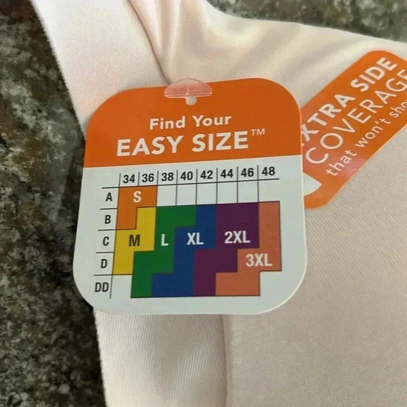 NWT Warner's Wire-Free No Side Effects Extra Side Coverage Back Smoothing Bra L - Picture 8 of 9